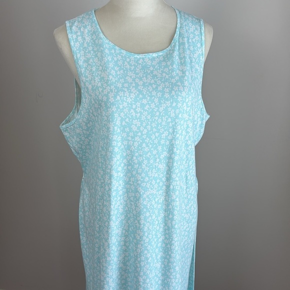 J. Crew Factory Printed knit tie-waist midi dress ditsy floral tiered size xl - Picture 8 of 13